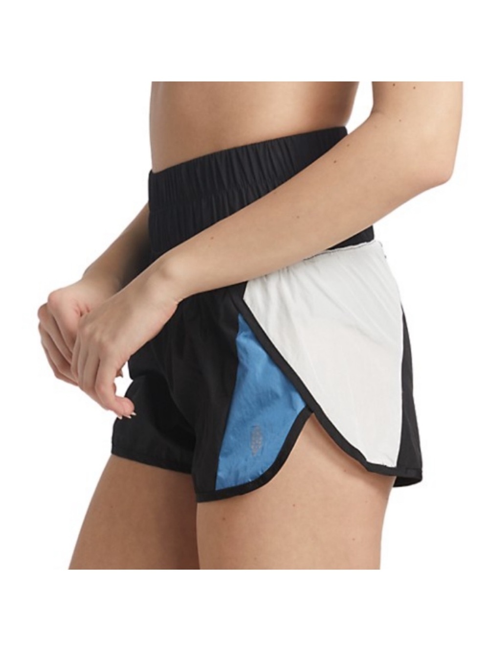 FP Movement Free People The Way Home Shorts Colorblock, Black Blue White, Large